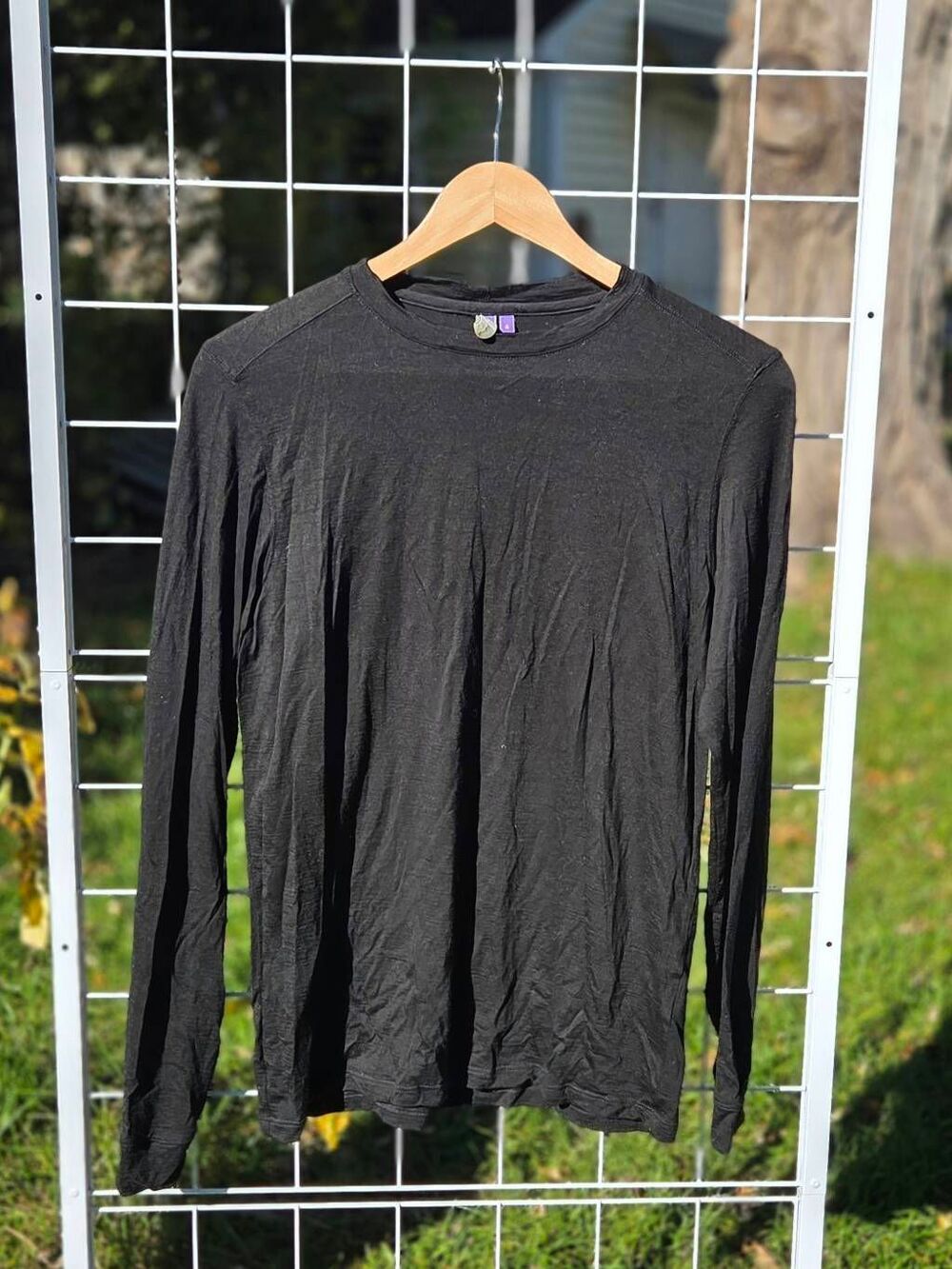 Ibex Zque Certified Merino Wool Long Sleeved T-Shirt Base Layer Sz. S